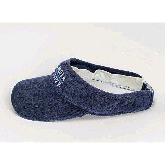 Columbia University Visor Hat Adjustable Strapback Golf Tennis Beach Vintage - Picture 3 of 7